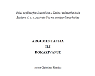 Poziv na predstavljanje knjige "Argumentacija ili dokazivanje"